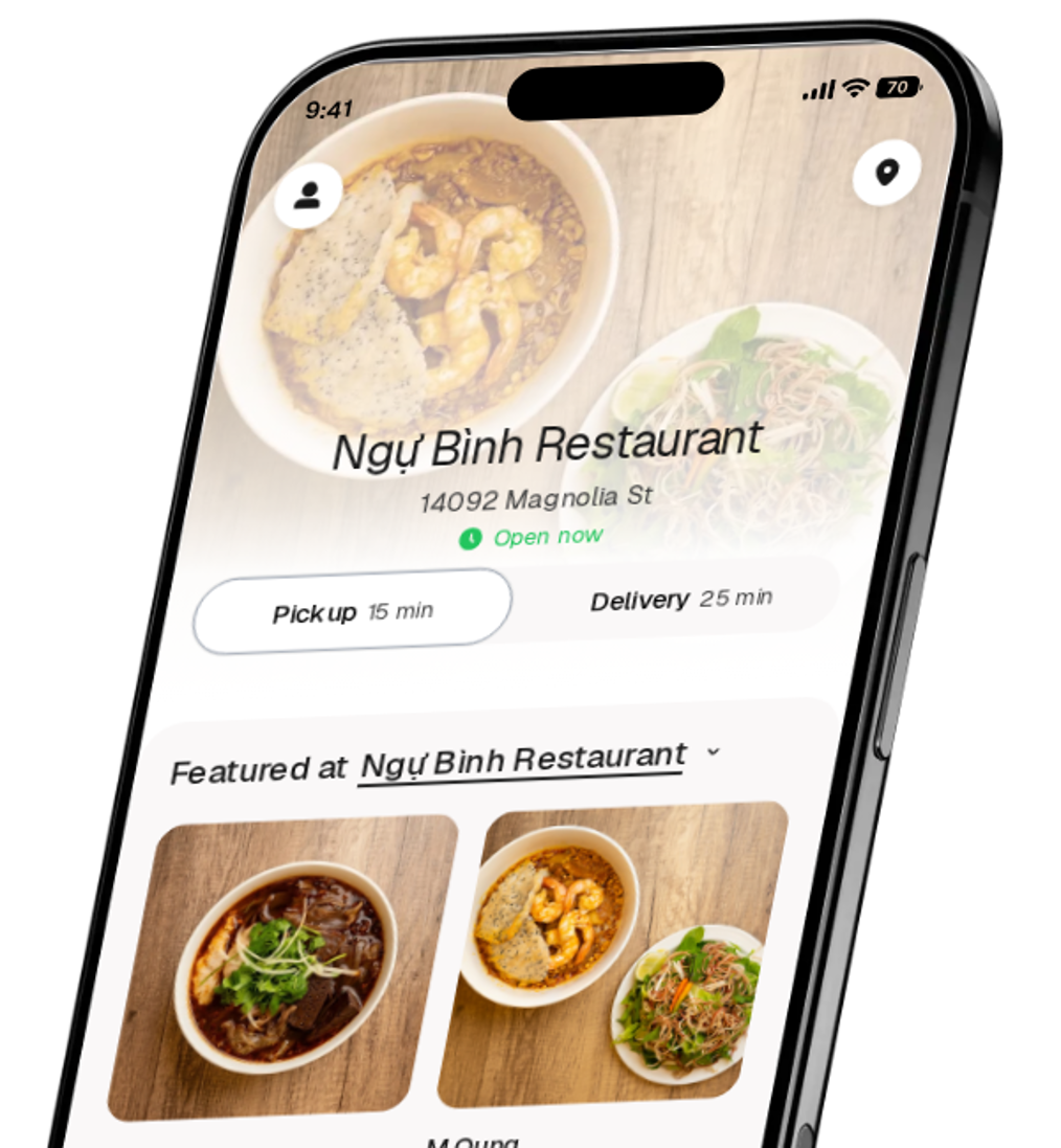 Ngự Bình Restaurant app preview