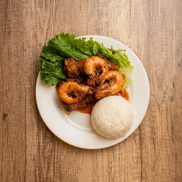 Cơm Sườn Tôm Rim.
