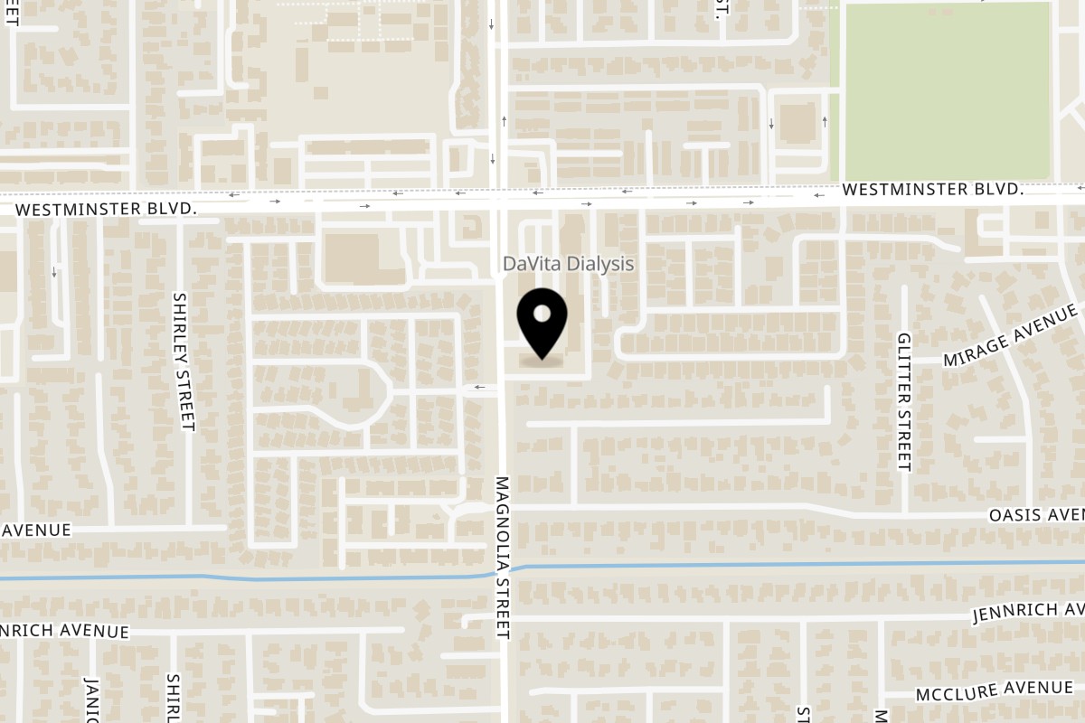 Map showing the location of Ngự Bình Restaurant on 14092 Magnolia St in Westminster